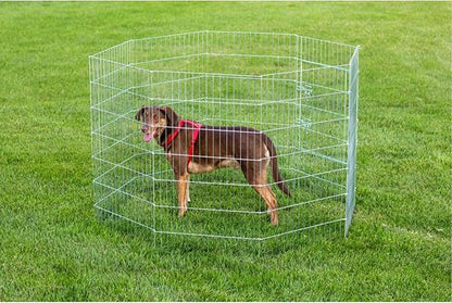 Prevue Pet Products 40142 Exercise Pen for Dogs, Silver