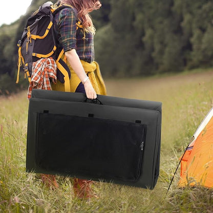 PETSFIT Portable Dog Crate, Soft Sided Dog Crate - 40 Inch Easy Set-up, Light, Sturdy, Comfy Inside with Thicken Mat, Collapsible Crate for Home and Travel Black