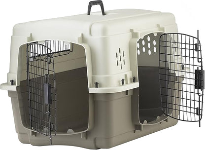Pet Lodge® Two Door Dog Crate | Designed for Air Transport | Dog Kennel | Easy to Clean Pet Crate | for Pets Up to 30lbs | Small