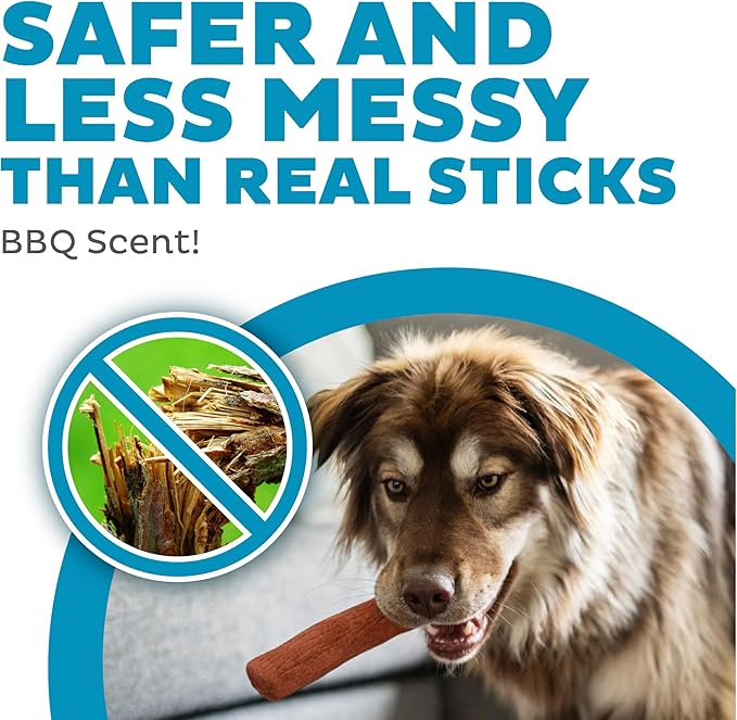 Petstages Dogwood Durable Dog Chew Toys, Real Wood & Mesquite, 2-Pack, Medium