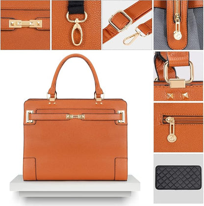 Stylish Pet Carrier Purse Leather Bag for Small Dogs Cats Puppy,Airline Approved Soft-Sided Carriers (Brown 2)