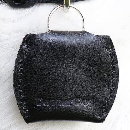 Dapper Dog Leather Dog Tag Silencer (Black)