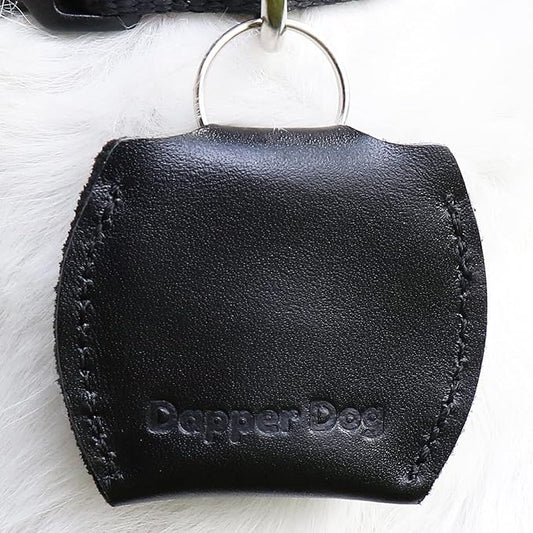Dapper Dog Leather Dog Tag Silencer (Black)