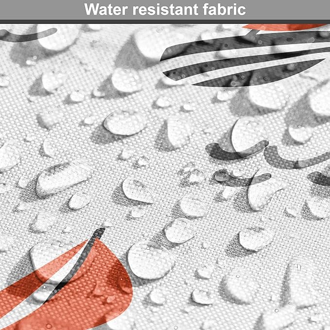 Lunarable Sail Boat Dog Crate Cover, Abstract Boat Waves Cartoon Drawing Style Geometric Pattern, Easy to Use Pet Kennel Cover for Small Dogs Puppies Kittens, 18 Inch, Salmon Black Grey