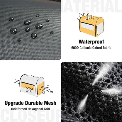 Veehoo Collapsible Dog Crates for Large Dogs - Portable Dog Travel Crate with A Storage Bag, Soft Sided Foldable Dog Kennel for Indoor & Outdoor Use, 32 * 24 * 24 inch, Grey