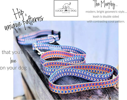 Lucky Love Dog Collar, Big Dog Collar for X-Large Dogs, Comfort Dog Collar for Boy Dogs, Beautiful & Vivid Patterns, Easy On & Off Clasp Accessory (Murphy, XL)