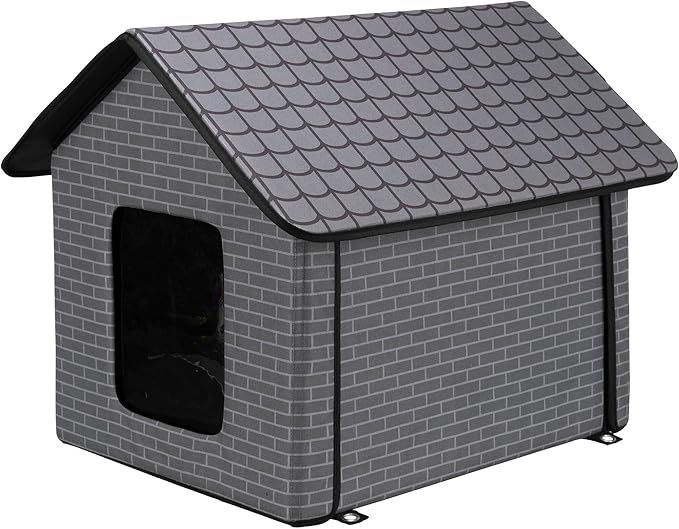 TRIXIE Pet House for Small Dogs & Cats – Insulated Dog House Outdoor with Foam Insulation & Waterproof Fabric, Lightweight Portable Dog House – 22.1 x 17.7 x 16.9