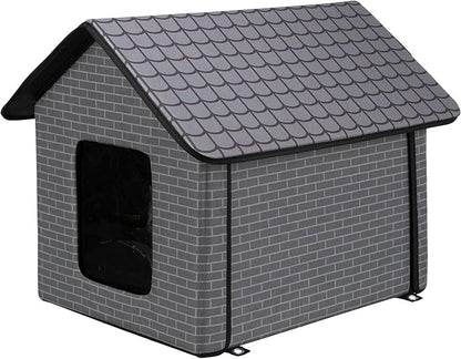 TRIXIE Pet House for Small Dogs & Cats – Insulated Dog House Outdoor with Foam Insulation & Waterproof Fabric, Lightweight Portable Dog House – 22.1 x 17.7 x 16.9
