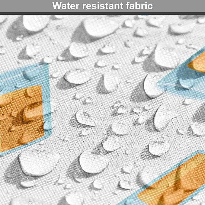 Lunarable Drinks Dog Crate Cover, Pattern of Fresh Orange Fruit Juice Scattered on a Plain Background, Easy to Use Pet Kennel Cover for Medium Large Dogs, 48 Inch, Orange Pale Blue