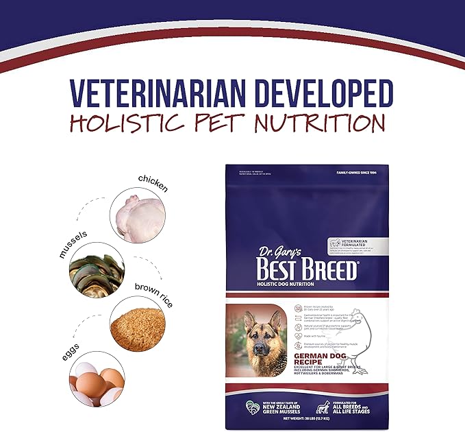 Best Breed German Dog Diet Made in USA [Natural Dry Dog Food]- 4lbs