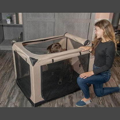 Pet Gear Insta-Fold Soft Crate for Dogs, 42", Ecru