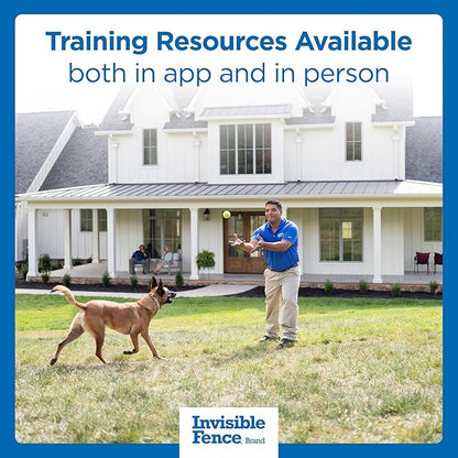 Invisible Fence GPS Dog Fence & Tracking Collar, Wireless Dog Fence & GPS Tracker, Create up to 20 Electric Fences, for Medium & Large Dogs with Neck Sizes 15"-28", Waterproof - Subscription Included