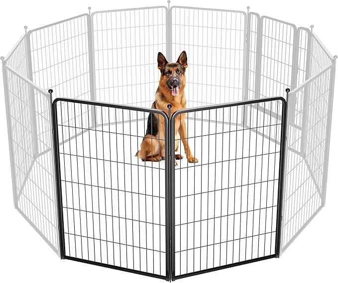FXW Rollick Dog Playpen for Yard, RV Camping, 45 inch 2 Panels for Large Dogs│Patented