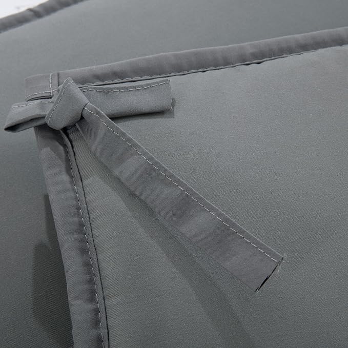 Hombys Dog Crate Bumper with Ties - Soft Crate Accessory (Do Not Include Cage) (Dark Grey, 48"x30")