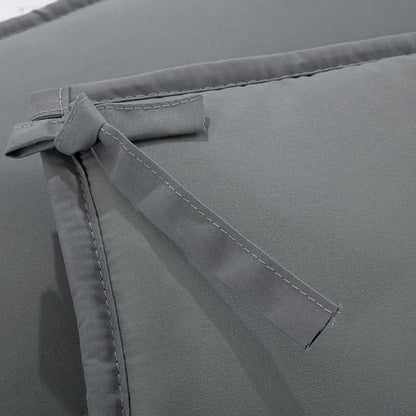 Hombys Dog Crate Bumper with Ties - Soft Crate Accessory (Do Not Include Cage) (Dark Grey, 48"x30")