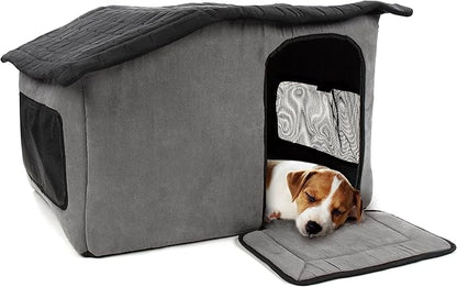 Sherpa Portable Soft-Sided Indoor Pet House - Gray, One Size