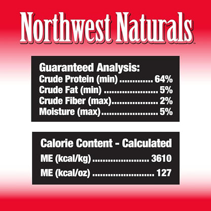 Northwest Naturals Raw Rewards Freeze-Dried Beef Heart Treats for Dogs and Cats - Bite-Sized Pieces - Healthy, 1 Ingredient, Human Grade Pet Food, All Natural - 10 Oz (Pack of 3)