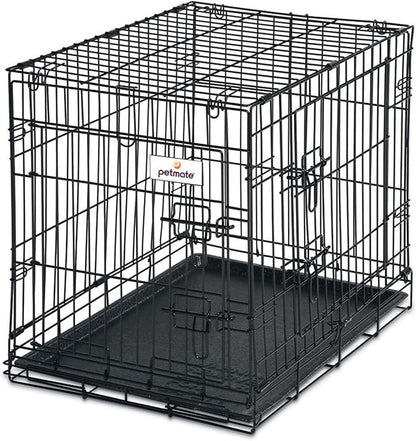 Petmate 19-Inch 2-Door Training Retreats Wire Kennel for Dogs Upto 15-Pound