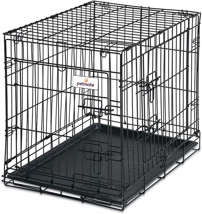 Petmate 19-Inch 2-Door Training Retreats Wire Kennel for Dogs Upto 15-Pound