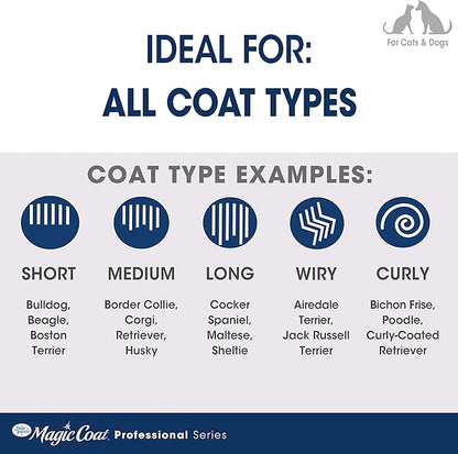 Magic Coat Professional Series Grooming Contoured Grip Palm Flea Comb for Dogs, 1 Count