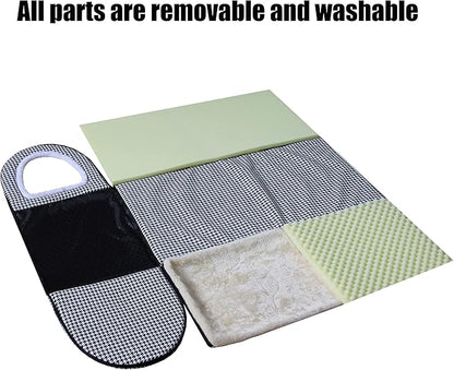 Cat Bed or Dog Bed,2 Ways to Use,Indoor Pet House with Fluffy Mat,Removable and Washable Cover,Non-Slip Bottom,for Cats and Small Dogs(S Black Cranes)