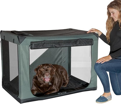 Pet Gear Insta-Fold Soft Crate for Dogs, 42", Dark Cypress