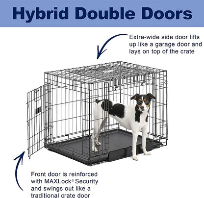 MidWest Homes for Pets Ovation Double Door Dog Crate, 30-Inch