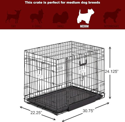 MidWest Homes for Pets Ovation Double Door Dog Crate, 30-Inch