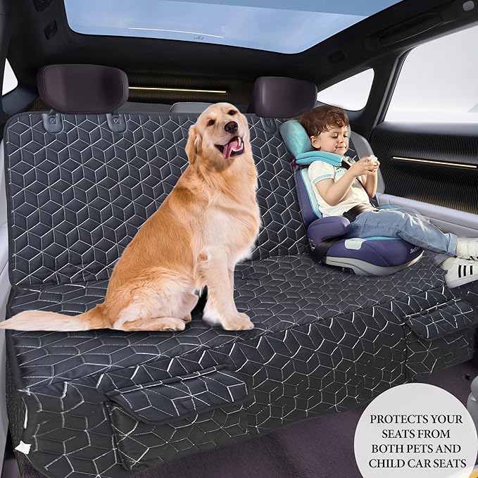 Dog Car Seat Covers for Back Seat Cover, Waterproof Dog Car Seat Cover for Ford Explorer Heavy Duty Non Slip Back Seat Cover for Dogs in Car, Seat Cover for Honda Pilot/Subaru Outback