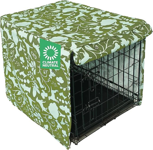 Amarillo by Morning 36-inch Dog Crate Cover, Molly Mutt Large Kennel Cover Measures 36" x 24’" x 27",, Two Panel Doors Roll Up, Made from Machine-Washable 100% Cotton Durable, Breathable & Pre-shrunk