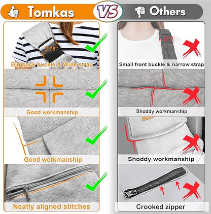TOMKAS Dog Sling Carrier for Small Dogs pet Slings with Extra Pocket Storage Sling with Storage Pocket