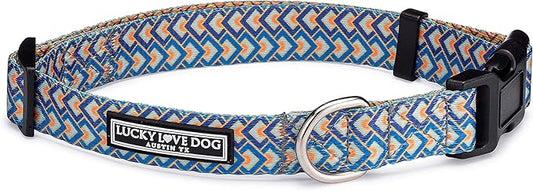 Lucky Love Dog Collar, Big Dog Collar for X-Large Dogs, Comfort Dog Collar for Boy Dogs, Beautiful & Vivid Patterns, Easy On & Off Clasp Accessory (Murphy, XL)
