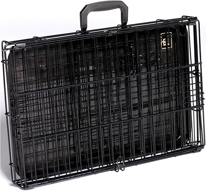 Prevue Pet Products Home On-The-Go Single Door Dog Crate E431, X-Small, Black, 24" Long x 16.5" Wide x 20" High, Stability, Secure, Lightweight, Portable, Airy