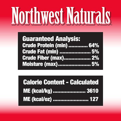Northwest Naturals Raw Rewards Freeze-Dried Beef Heart Treats for Dogs and Cats - Bite-Sized Pieces - Healthy, 1 Ingredient, Human Grade Pet Food, All Natural - 10 Oz