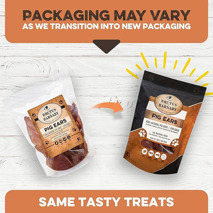 100% Natural Whole Pig Ear Dog Treat - 12 Pack Our Healthy Pig Ears Are Easy To Digest, Chemical & Hormone Free Thick Cut For Aggressive Chewers, Great Small Or Large Dogs