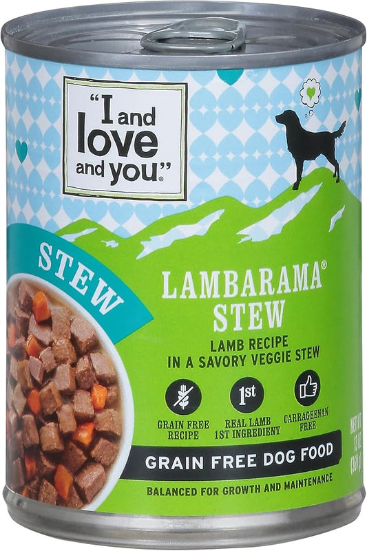 I AND LOVE AND YOU Lamb Stew Canned Dog Food, 13 OZ