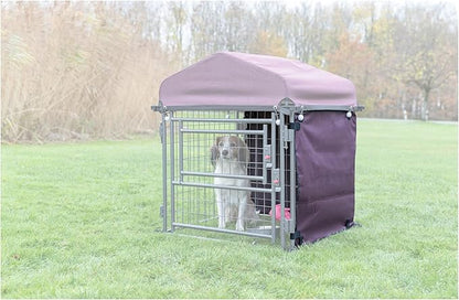 TRIXIE Dog Kennel Sunshade, All Weather Protection Side Panels, Fits 2.5x2.5x3-FT Kennel, Small
