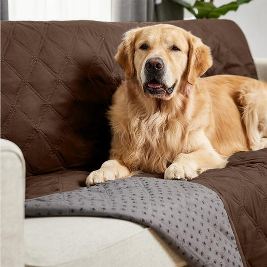 Gorilla Grip 100% Waterproof Dog Blanket, Pet Friendly Sofa Throw Essential for Small Pets, Dogs, Cats, Tear and Slip Resistant Leakproof Couch Cushion Cover for Indoor Furniture, 30x70 Chocolate
