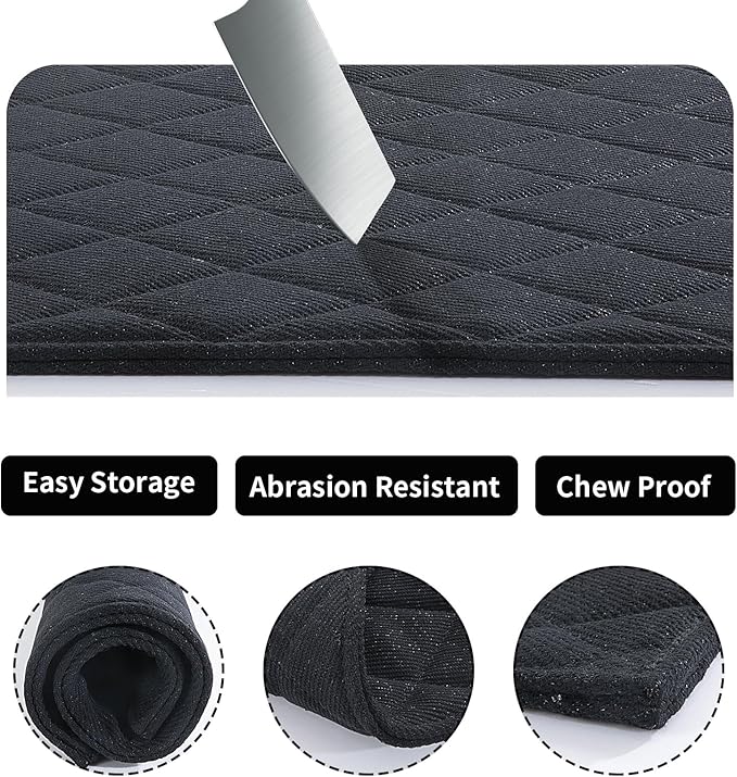 HOMBYS Chew Proof Dog Crate Pad Mat, 28"x41" Indestructible Kennel Pad for Aggressive Chewers, Durable and Water Resistant Teething Puppy Crate Mats for Dogs Cages