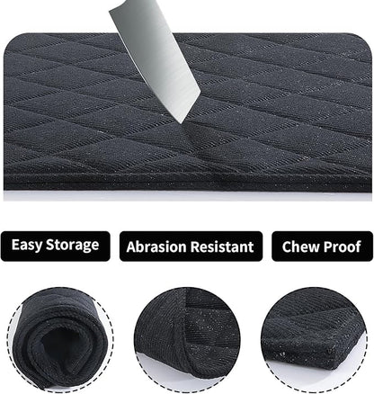 HOMBYS Chew Proof Dog Crate Pad Mat, 22"x35" Indestructible Kennel Pad for Aggressive Chewers, Durable and Water Resistant Teething Puppy Crate Mats for Dogs Cages