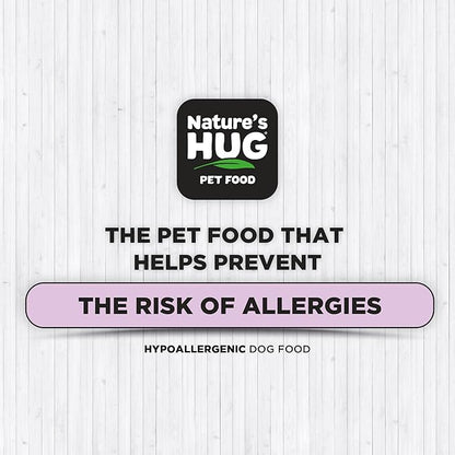 Nature's HUG Dry Dog Food, for Adult-Medium & Large Breeds, 20 lb. Chicken Flavor Plant-Based Protein Vegetarian Kibble, Grain-Free, Allergen-Free, Complete Protein & Balanced Nutrition
