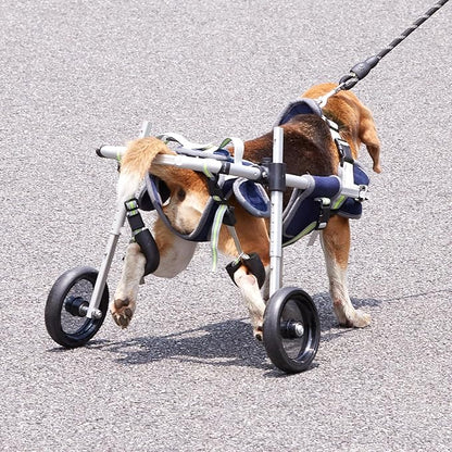 VEVOR Dog Wheelchair for Back Legs, Pet Wheelchair Lightweight & Adjustable Assisting in Healing, Dog Cart with 2 Wheels for Injured, Disabled, Paralysis, Hind Limb Weak Pet (Small)