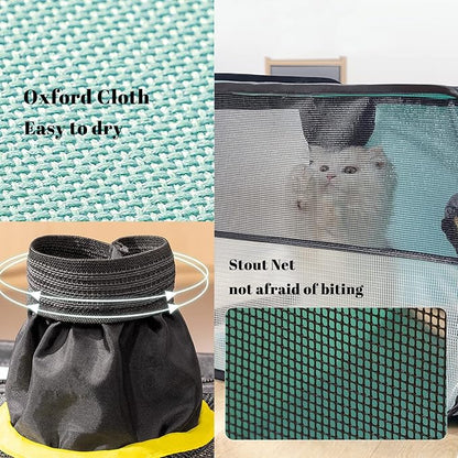 Pet Dog Cat Drying Box | Anti-Hair Flying | Portable Foldable Cat Drying Room | Drying Crate Cage for Small and Medium Dogs (Green)