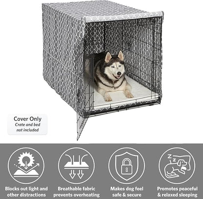 MidWest Homes for Pets Dog Crate Cover, Privacy Dog Crate Cover Fits MidWest Dog Crates, Machine Wash & Dry