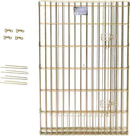 MidWest Homes for Pets Dog Exercise Pen & Playpen, 24" W x 30" W, No Door, Gold Zinc