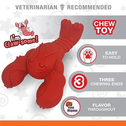 Nylabone Power Chew Lobster Dog Toy Filet Mignon X-Large/Souper - 50+ lbs. (1 Count)