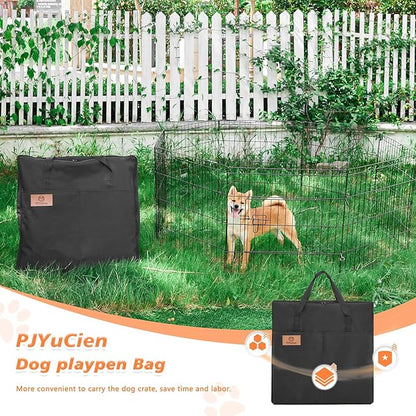 PJYuCien Dog Playpen Storage Bag, Suitable for 24"x30" Foldable Exercise Pet Playpen, Dog Fence- Oxford Cloth Fabric, Waterproof and Moisture-Proof