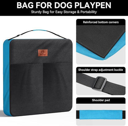PJYuCien Dog Playpen Storage Bag ((Not Suitable for Other Brands) Fits 40" H 32" W 8 Panels Dog Pen, Designed for RV Trips,Yard and Indoor.… (40"x32"x8")