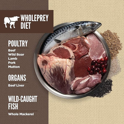 ORIJEN Amazing Grains Regional RED Dry Dog Food, High Protein Dog Food for All Life Stages, Fresh or Raw Ingredients, 4lb