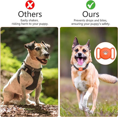 MODUS GPS Tracker Dog Collar Holder, Mini GPS Cat Dog Tracker Case, Real-Time Location Pet Tracking Smart Tracker (iOS Only), No Monthly Fee Cat Collar Holder(Locator Included)